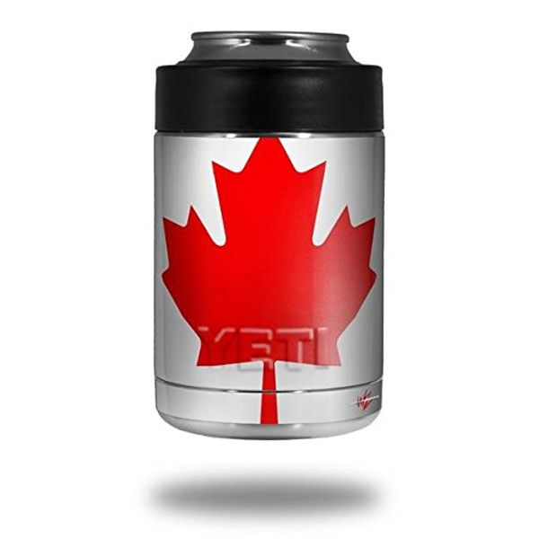 Canadian Canada Flag - Decal Style Skin Wrap fits Yeti Rambler Colster and RTIC Can (Cooler NOT Included)