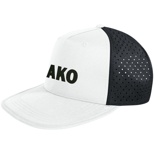 JAKO Unisex Kappe Cap Function 1281 Weiß/Schwarz Senior