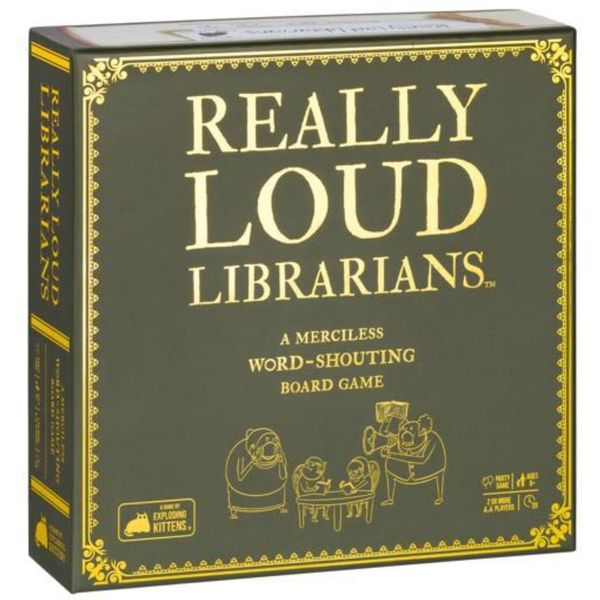 Exploding Kittens Presents Really Loud Librarians - Fast-Paced Board Games for Adults and Kids Age 8 and Up, Perfect Family Night Fun & Parties, Word-Shouting Family Games, Easy to Learn Outdoor Games