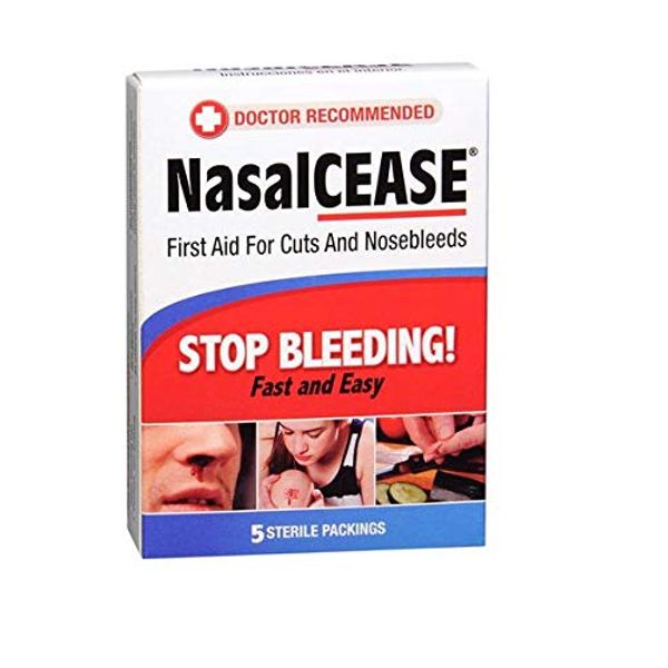 Nasalcease FirstAid Nosebleeds, 5-Count Box