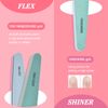 6Pcs Nail Files, MORGLES Gel Acrylic Nail File Set Nail Buffer Block Emery Boards for Acrylic/Natural/Gel Nails Polish