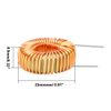 sourcing map Horizontal Toroid Magnet Inductance Monolayer Wire Winding 100uH 7A Coil