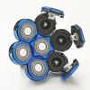 MAWAER Upgrade 7 Blades Head Shaver Replacement Head Blades for Freedom Groom*** AidallsWel and Most Mainstream Brands Head Shaver Electric Shaver Replacement Head (7 Blue)