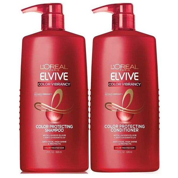 L'Oreal Paris Elvive Color Vibrancy Protecting Shampoo and Conditioner Set 28 oz