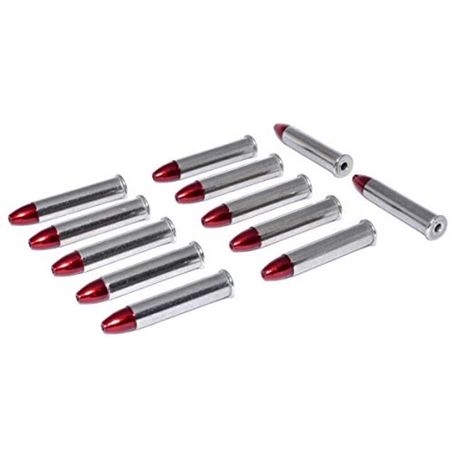 Steelworx 22 Win Mag WMR Stainless Steel Snap Caps Dummy Rounds (12x RED)