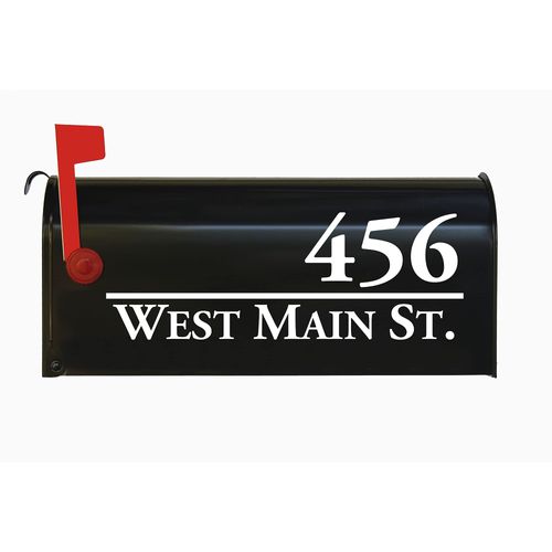 Custom Personalized Vinyl Mailbox Decal (18) - Set of 2-20 Colors to Choose from!