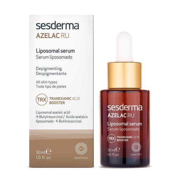 Sesderma | Azelac Ru Liposomal Serum | Uneven Skin Tone | Azelaic Acid | Niacinamide | Brighter Complexion | Helps Lighten Discolourations | Active Ingredients | 30 ml