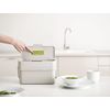 1 Gallon Compost Caddy with Adjustable Vent and Wide Opening for Easy Scraping