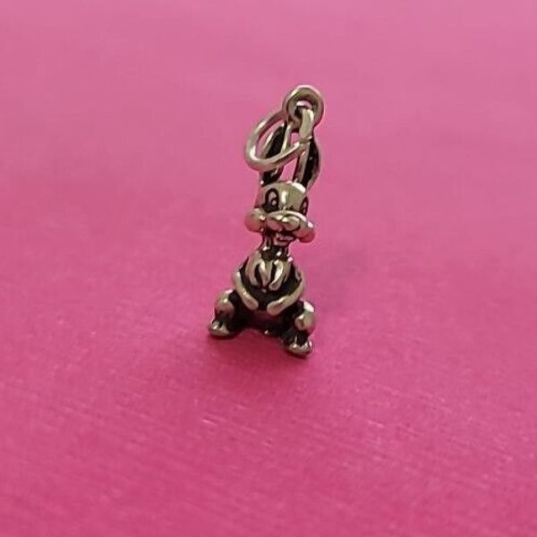 Sterling Silver Bunny Rabbit Easter 3D Charm Pendant 925 USA New