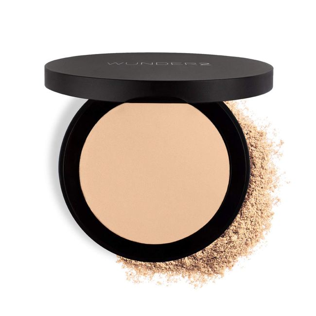 WUNDER2 GO BEYOND FOUNDATION Makeup [Light] Pressed Powder, Natural Cream Finish