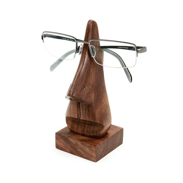 Nose Glasses Holder Stand - Handcrafted Indian Rosewood