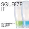 Go Travel Squeezy 100ml Cabin Approved Bottles for Liquids -2 Per Pack (Ref 660)
