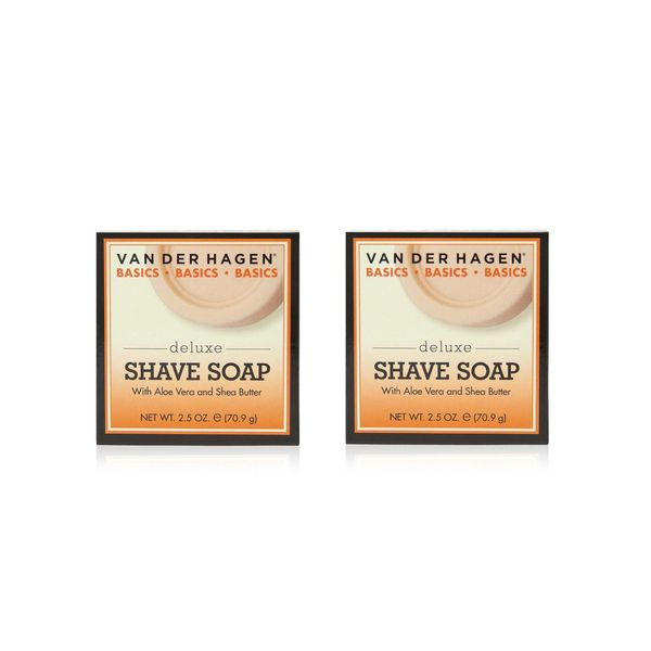 Van Der Hagen Deluxe Shave Soap 2.5 Oz (Pack of 2)