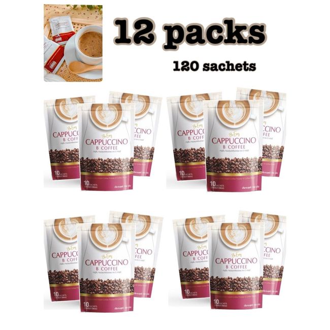 12 x Be Easy B Coffee Cappuccino Instant Weight Management Detox Diet Slimming