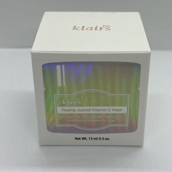 NEW NIB Klairs Freshly Juiced Vitamin E Mask Travel Size 15ml/0.5oz AUTHENTIC