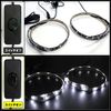 USB Waterproof LED Tape Light 3 Chips White 50cm x 2pcs + Extension Cable 15cm (With Switch) DC5V