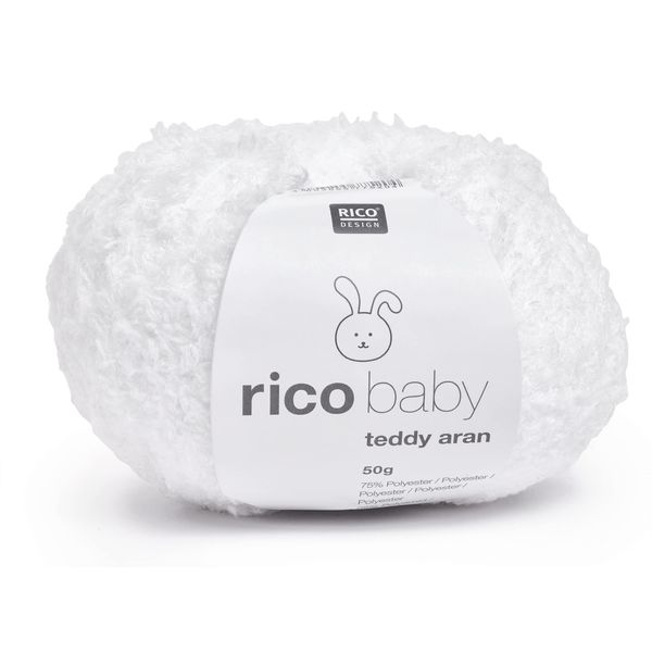 Rico Baby Teddy Aran - White 001