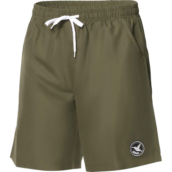 Ladeheid Badehose Herren Bequeme Badeshorts mit Breitem Gummi Schnürchen im Bund und Taschen Schwimmhose Boardshorts LA40-129 (Dunkelgrün L)