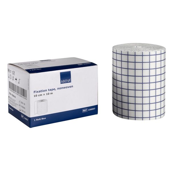 ABENA fixing plaster 10 m x 10 cm, roll, white, wound plaster, roller plaster, wound dressing, adhesive tape, medical adhesive tape, wound adhesive patch medical tape.