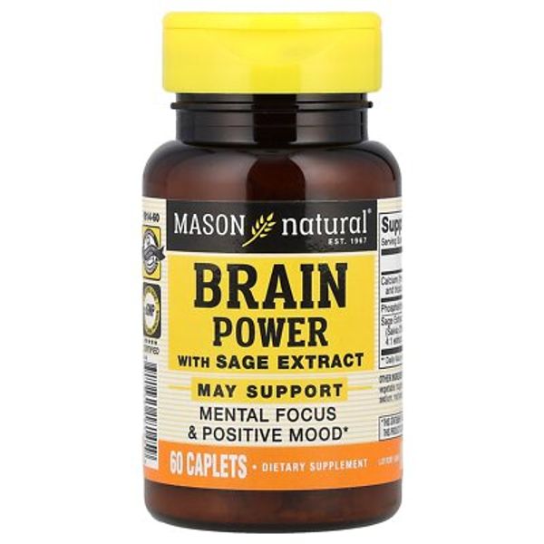 Brain Power with Sage Extract, 60 Caplets