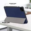 Duanr Xiaomi Pad 6 11 Inch Case Cover Stand Function Trifold Folding Shock Absorption Shock Resistant Tablet Case