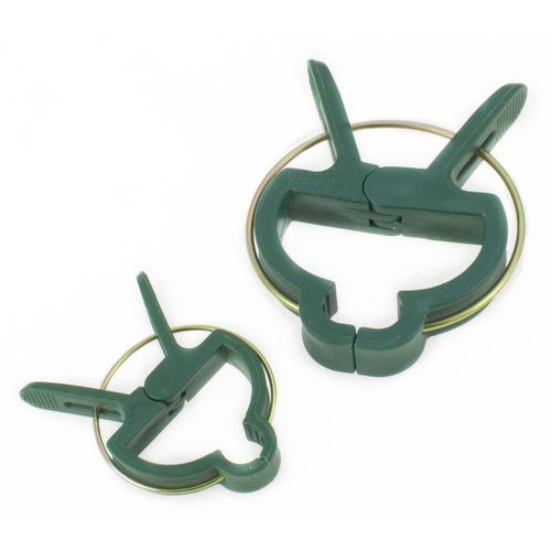 Toolzone 20Pc Garden Plant Support Spring Clips Clamps