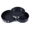 3pc Round Cake Tins Non Stick Springform Release Baking Tray Removable Bottom