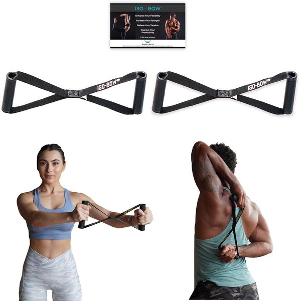 Tōgyū-shi Iso-Bow Pro - Bullfighter Pair: Isometric Exercise Equipment,Portable Home Fitness Training Strap for Increasing Strength and Flexibility,Moving Stretching Tool for Yoga and Pilates