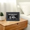 7 Inch Extra Large Day Date Time Digital Day Calendar Clock with Auto-Dimming