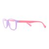 SA106 Kids Soft TR90 Plastic Rectangle Blue Light Filtering Computer Glasses Lavender Pink