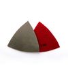 HOMESOM 80mm Triangular Diamond Polishing Pads Electroplated Sanding Pad for Multi Tool 4pcs