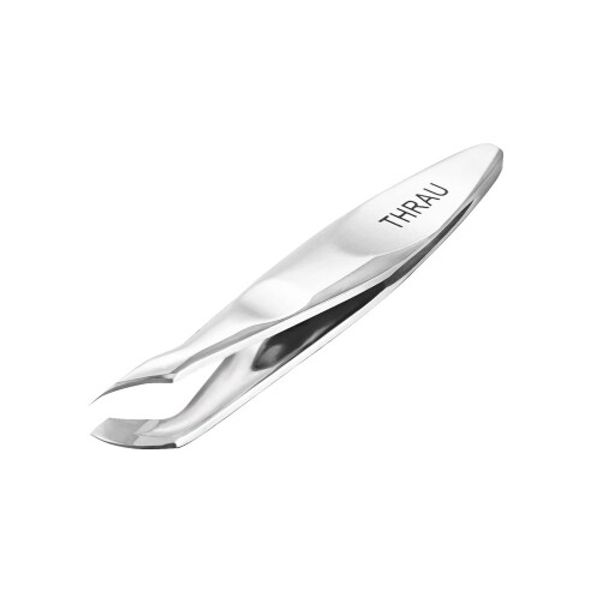 THRAU Mini Cuticle Trimmer is the perfect item for manicures and pedicures. It is a stainless steel cuticle nipper that can be used to care for nails and dry skin. Finely pointed