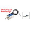 uxcell Solenoid Electromagnetic DC 12V 0.5A 4mm 100gf Pull Type