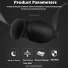 3D Eye Mask Sleep Soft Cover Padded Blindfold Shade Sleeping Aid Night Eyepatch (Black)