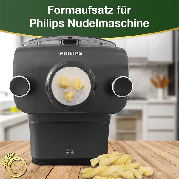 MY PASTA Casarecce Fusilli Zubehör Für Pastamaker Pasta Disc Kompatibel Mit Philips Pasta Maker Avance Matrizen Pastadisc Für Selbstgemachte Pasta