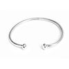 Treasure Bay Women's Solid 925 Sterling Silver Bar Bangle Bracelet Torque Silver Bangle