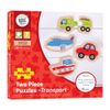 Bigjigs Toys Two Piece Puzzles - Transport