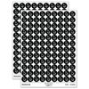 Digital Mouse Arrow Pointer Icon 200+ Round Stickers - Matte Finish - 0.50" Size - Black