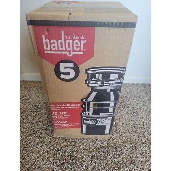 New 1/2 HP Badger Garbage Disposal