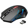 2400DPI Wireless Gaming Mouse Unique Silent Click Optical Mice for PC Laptop Mac