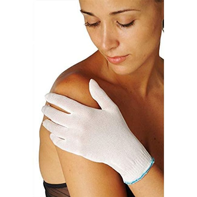 Dermasilk Women's Gloves - White - XL