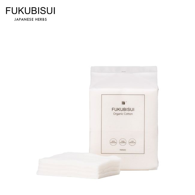 [Official] FUKUBISUI Fukubisui Organic Cotton 30 sheets | Lotion Skin Care Sensitive Skin Dry Skin Fluctuation Skin Modern Skin Full Body Hypoallergenic Men&#39;s Cosmetics UV Care