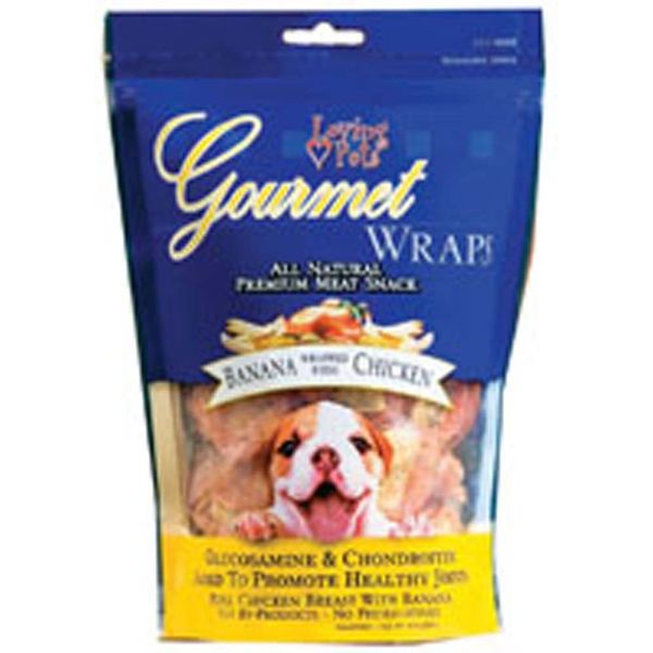 Loving Pets Gourmet Wraps Dog Treat Banana & Chicken 1ea/6 oz