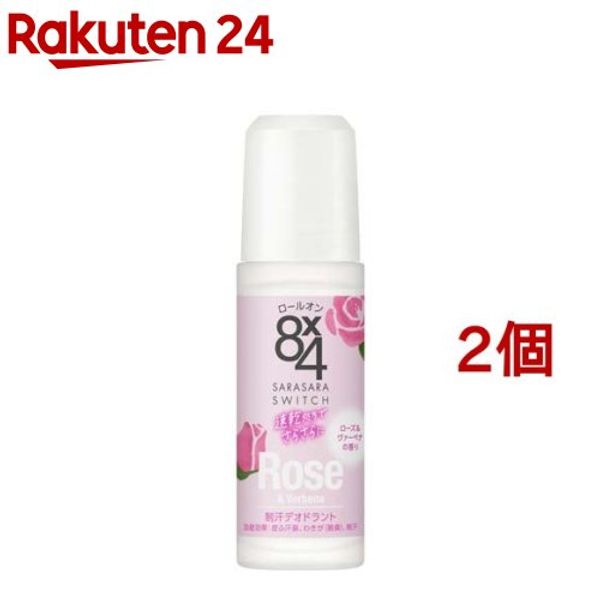 Eight Four Roll-on Rose &amp; Verbena Scent (45ml*2 pieces set) [8X4 (Eight Four)]