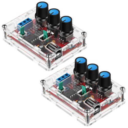 Signal Generator Kit, XR2206 Precise Function Signal Generator Frequency Module DIY Kit Sine Triangle Square Output Adjustable 1Hz-1MHz, 9-12V Direct Current Input(2 Pieces)