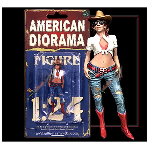 American Diorama Figurine WESTERN STYLE BOOTS & ALL (1/24 Scale), Diecast Model.