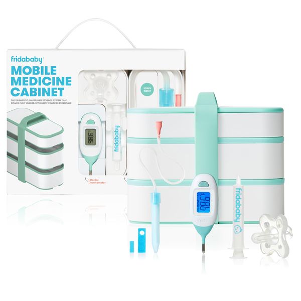 Frida Baby Mobile Medicine Cabinet Travel Kit | Portable Carrying Case Stocked with Wellness Essentials