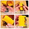 2PCS No Mess Easy Egg Opener, Portable Eggshell Remover, Kitchen Egg Shell Cutter Baking Tools (Orange&Yellow)