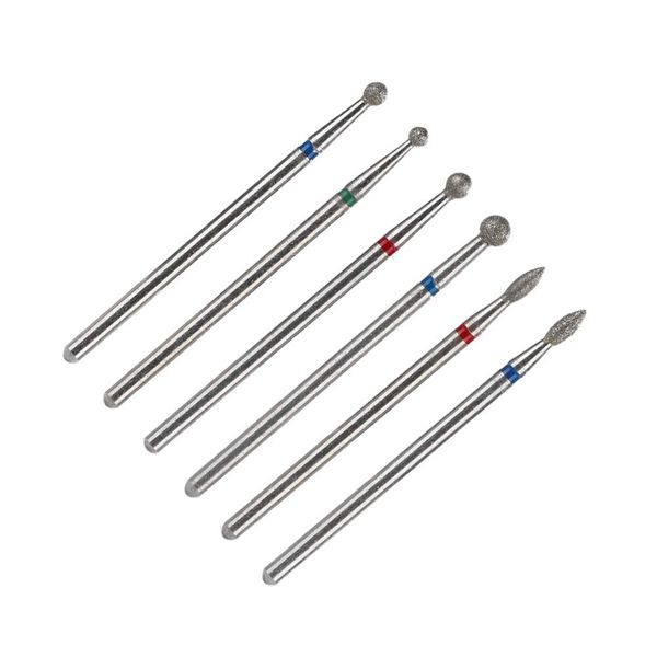 6pcs Nail Drill Bits File Grinding Head Set Electric Manicure Pedicure Nail Art Tools Remove Acrylic Nails Gel Polish Poly Exion(04)