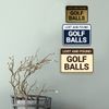 Classic Framed Lost And Found Golf Balls Sign (Black) - Small